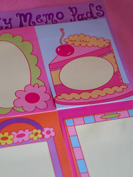 Sticky Memo Pad - Set of 4