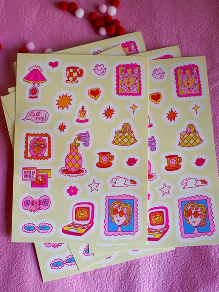 Yellow Fellow - Glossy Vinyl Sticker Sheet