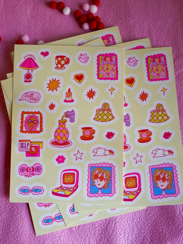 Yellow Fellow - Glossy Vinyl Sticker Sheet