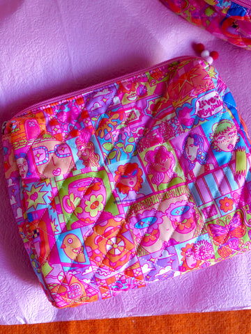 PRE-ORDER: Dream World - Quilted Large Pouch
