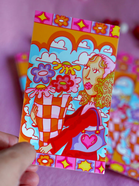 Flower girl - Glossy Vinyl Sticker