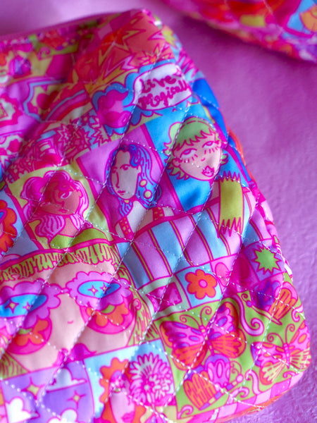 PRE-ORDER: Dream World - Quilted Large Pouch