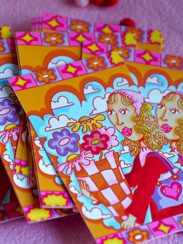 Flower girl - Glossy Vinyl Sticker