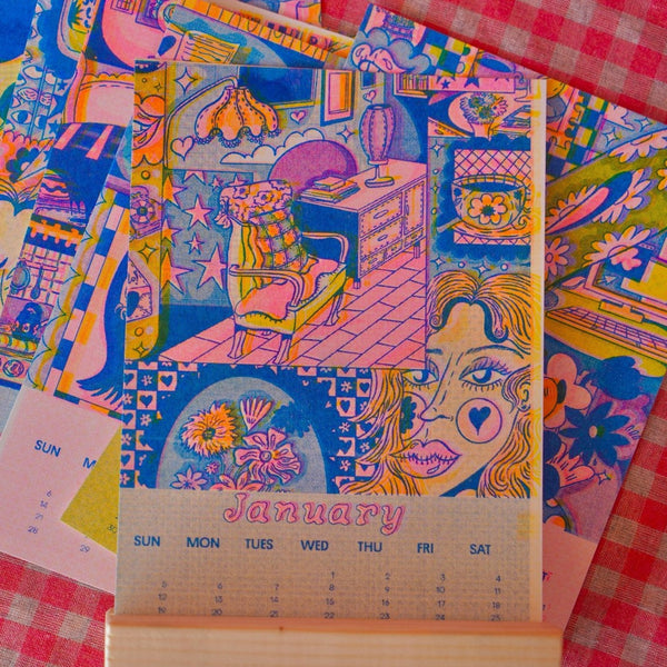 2025 Risograph Desk Calendar