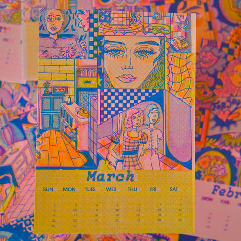 2025 Risograph Desk Calendar