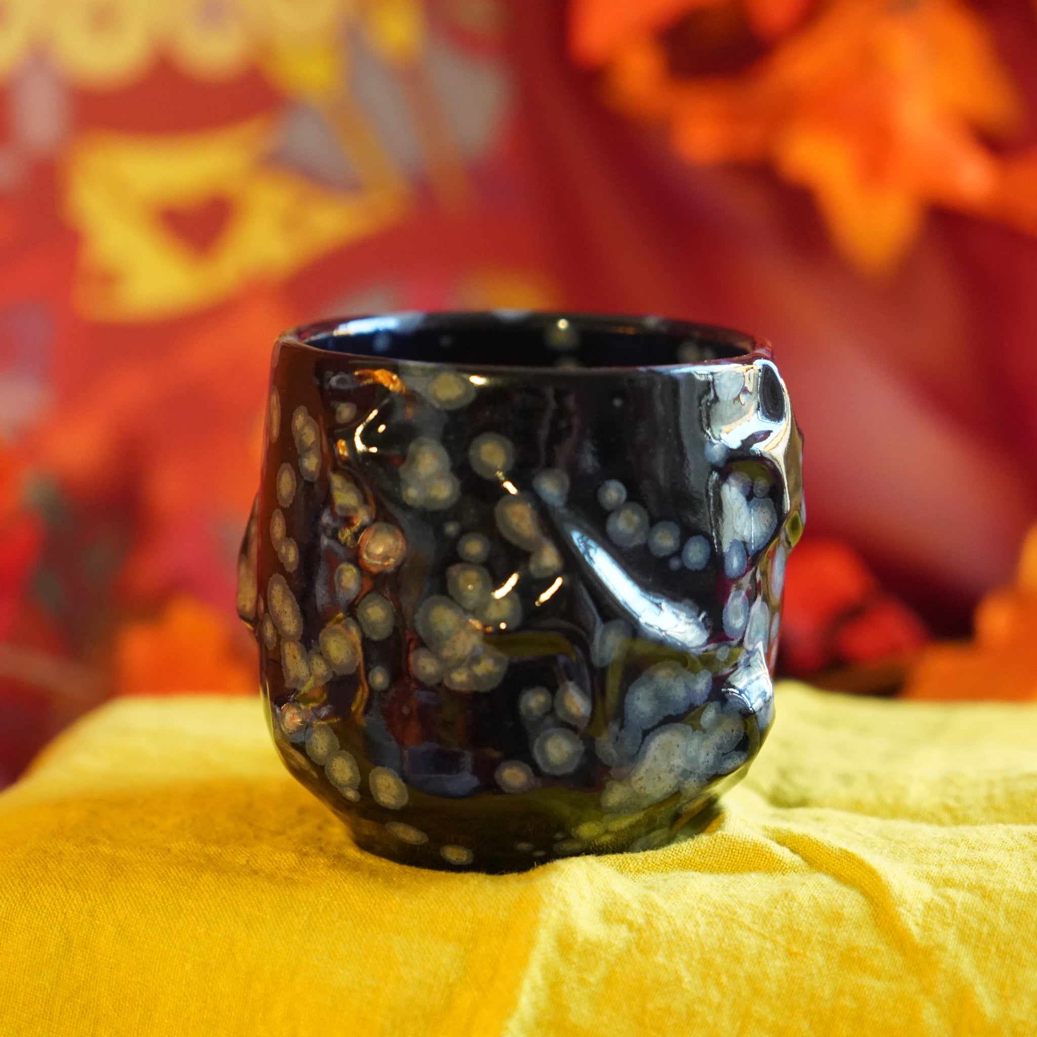 Stargaze - Handmade Black Ceramic Mug