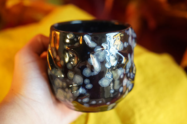 Stargaze - Handmade Black Ceramic Mug