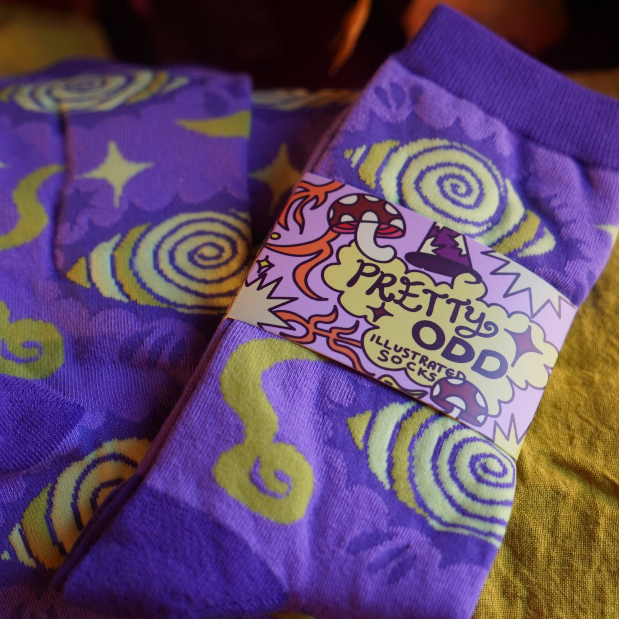 Spooky Eyes - Illustrated Socks