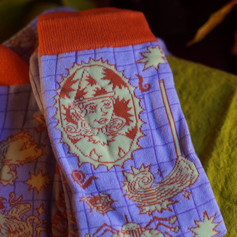Bewitched - Illustrated Socks
