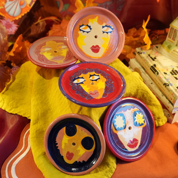 Girlies - Handmade Ceramic Small Wallhanging