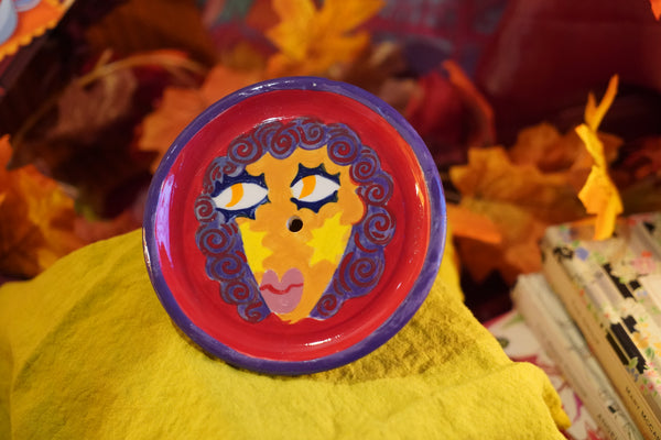 Girlies - Handmade Ceramic Small Wallhanging