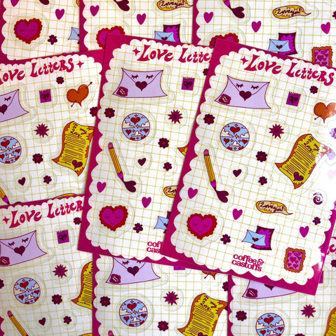 Love Letters - Clear Sticker Sheet