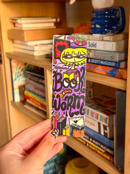 Bookworm! - Vinyl Bookmark