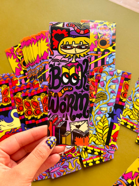 Bookworm! - Vinyl Bookmark
