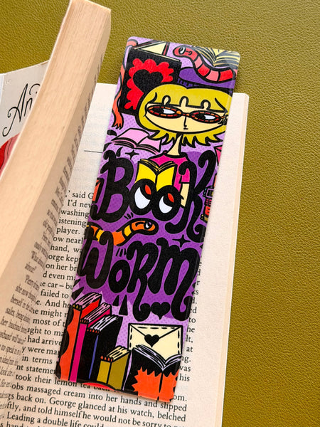 Bookworm! - Vinyl Bookmark