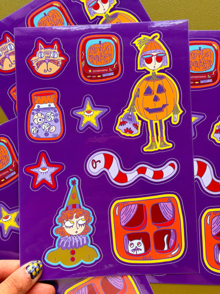 Purple Pals - Autumnal Sticker Sheet
