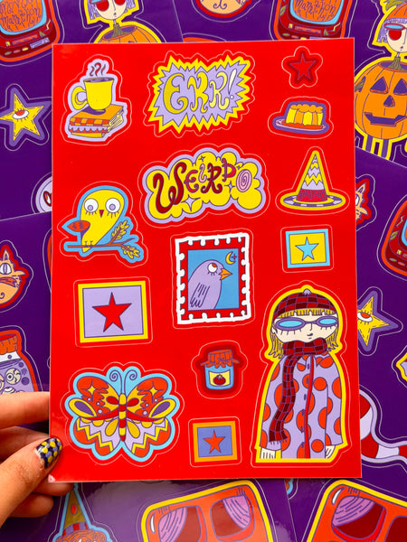 EEK!  - Autumnal Sticker Sheet