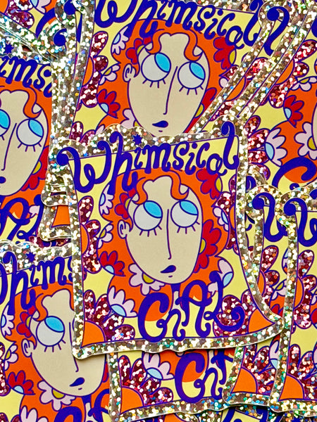 Whimsy Gal - Holographic sticker