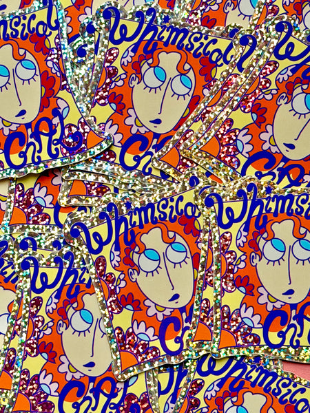Whimsy Gal - Holographic sticker