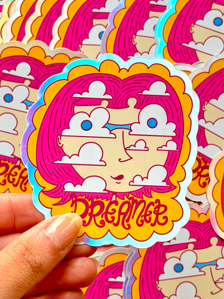 Dreamer Gal - Holographic sticker