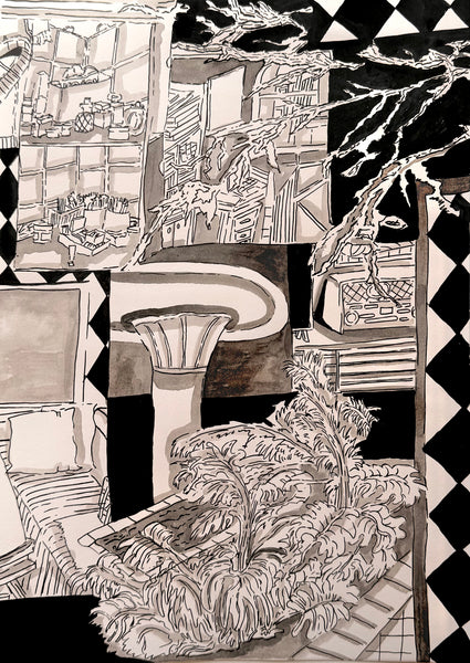 Fanar: Original Ink Drawing