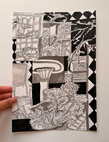 Fanar: Original Ink Drawing