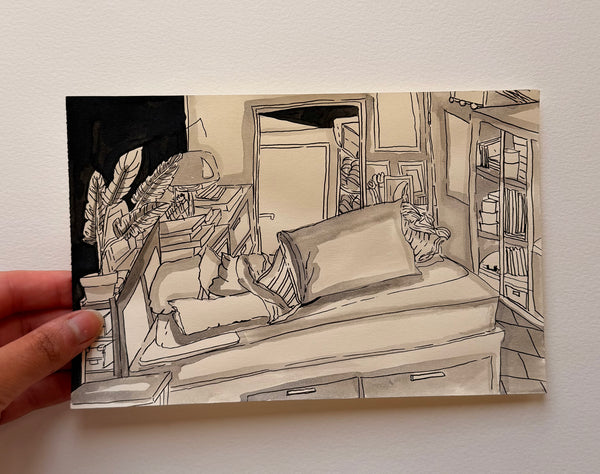 Undone: Original Ink Drawing