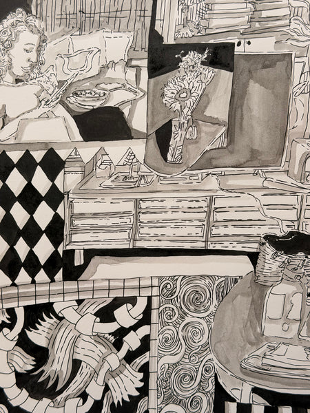 Connected: Original Ink Drawing