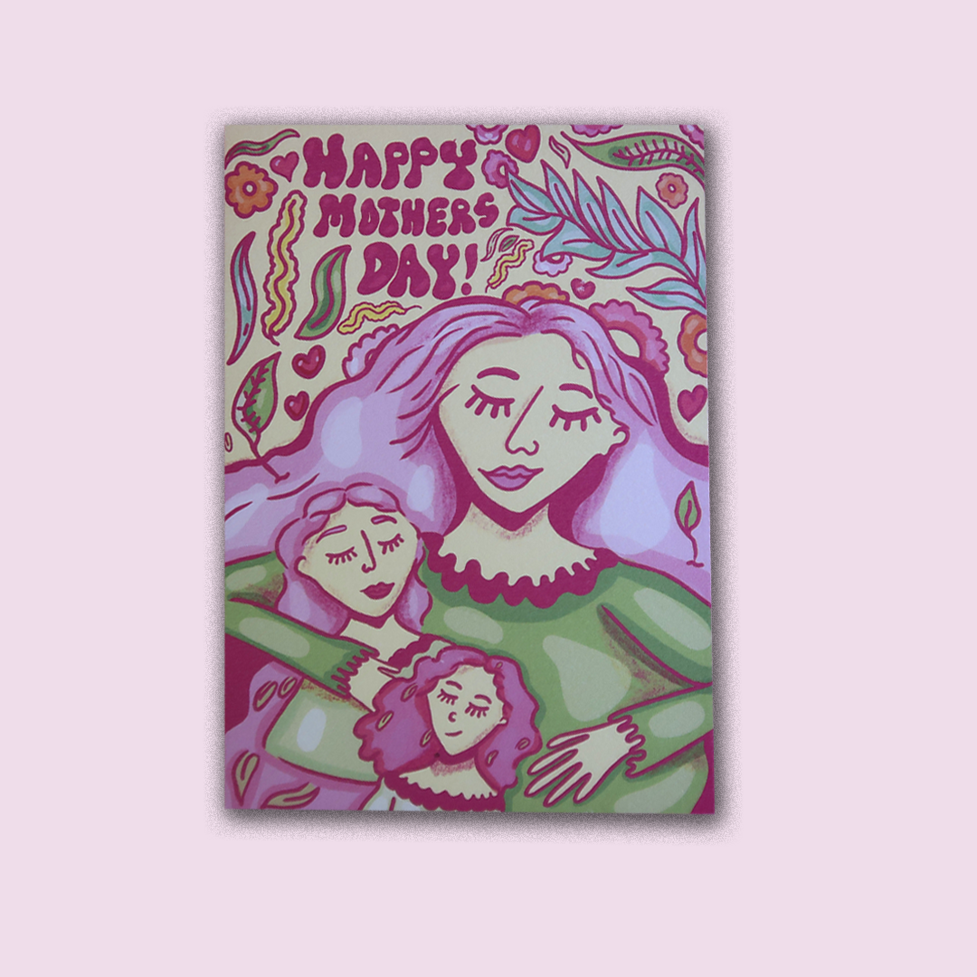 happy mothers day - greeting card