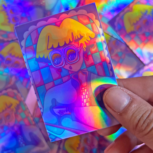 Busy B - Holographic Sticker