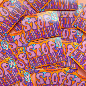 stop mansplaining - vinyl sticker