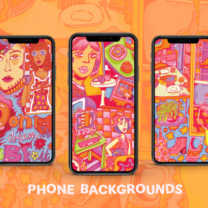 Orange Dreams - Phone Backgrounds